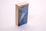 Mid-Century Modern Enamel and Brass "Egret" Cigarette Holder / Trinket Box - Image 2