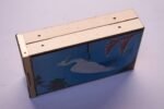 Mid-Century Modern Enamel and Brass "Egret" Cigarette Holder / Trinket Box - Image 9