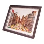 Vintage New York Cityscape Watercolor