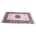 Vintage Moroccan Bara Handwoven Wool Accent Rug