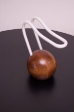Contemporary Studio Craft Walnut and Neon Touch "BuraBura - Octavius" Lamp - Image 3