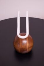 Contemporary Studio Craft Walnut and Neon Touch "BuraBura - Octavius" Lamp - Image 5