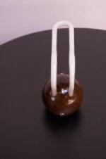 Contemporary Studio Craft Walnut and Neon Touch "BuraBura - Otto" Lamp - Image 8