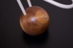 Contemporary Studio Craft Walnut and Neon Touch "BuraBura - Karin" Lamp - Image 8