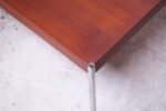 Pair of Danish Modern Teak and Chrome Square Side Tables - Image 9