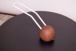 Contemporary Studio Craft Walnut and Neon Touch "BuraBura - Art" Lamp - Image 8