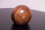 Contemporary Studio Craft Walnut and Neon Touch "BuraBura - Octavius" Lamp - Image 8