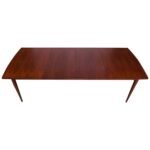 Midcentury Walnut Extension Dining Table by Kipp Stewart for Drexel Declaration