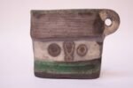 Crude / Primitive Stoneware Vase with Handle Signed "Pollack 78" - Image 4