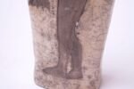 Primitive Studio Ceramic "Woman with Bird" Vase Signed Pollack, 1972 - Image 8