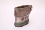 Crude / Primitive Stoneware Vase with Handle Signed "Pollack 78" - Image 3