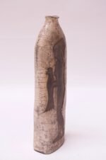 Primitive Studio Ceramic "Woman with Bird" Vase Signed Pollack, 1972 - Image 2