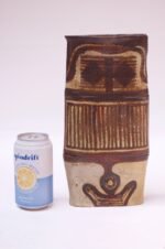 Tall Vintage Stoneware Flared Vase Attributed to Polk - Image 8