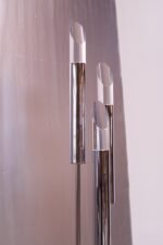 1970s Three Fixture Chrome Floor Lamp with Lucite Prisms - Image 9