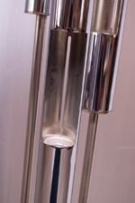 1970s Three Fixture Chrome Floor Lamp with Lucite Prisms - Image 25