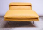 Postmodern Leather "Wave" Chaise by Giovanni Offredi for Saporiti - Image 3