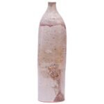Studio Pottery Tall Vase with Floral Decoration Singed Pollack, 1976