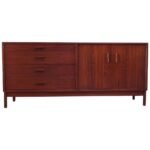 Midcentury American Modern Walnut Sideboard or Dresser by Richard Artschwager