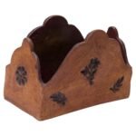 Studio Pottery Incised Stoneware Box Signed "Polk 70"