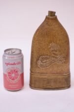 1973 Studio Ceramic Ochre Jug with Stopper Signed Pollack - Image 7