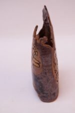 1974 Studio Stoneware Abstract Vase Signed Pollack - Image 3