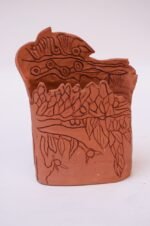 Studio Terracotta "Tree" Vase Signed - Image 2