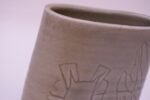 Studio Stoneware Pale Green Floral Vase Signed Pollack, 1976 - Image 8