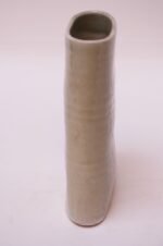 Studio Stoneware Pale Green Floral Vase Signed Pollack, 1976 - Image 4