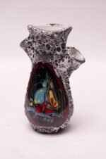 Mid-Century Italian Modern Riccione Fat Lava Ceramic and Enamel Vase - Image 2