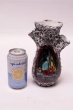 Mid-Century Italian Modern Riccione Fat Lava Ceramic and Enamel Vase - Image 5