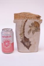 1976 Studio Stoneware Lavender Abstract Vase Signed Pollack - Image 5