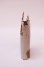 1976 Studio Stoneware Lavender Abstract Vase Signed Pollack - Image 4