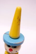 Pair of Vintage French Painted Wooden "Clown" Skittles - Image 16