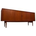 Arne Vodder for Sibast Tambour-Door Teak Credenza Model 37