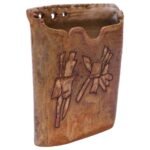 1976 Studio Stoneware Abstract Vase Signed Pollack