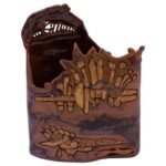 1974 Studio Stoneware Abstract Vase Signed Pollack