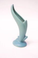 Van Briggle Calla Lily Vase in "Ming" Blue - Image 2