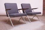 Pair of Model R-83 Armchairs by Ladislav Rado for Knoll & Drake - Image 5