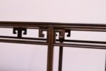 Vintage Michael Taylor "Far East" Console Table for Baker in Oak and Burl Inlay - Image 25