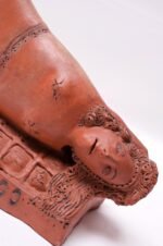 Mid-20th Century Mythological Terracotta "Medusa" Ceramic Sculpture - Image 9