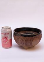 Polk Stoneware Footed Decorative Bowl / Vide Poche with Sgraffito Decoration - Image 6