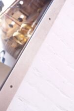 Substantial Contemporary Modern Industrial Steel Floor Mirror - Image 6