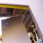 Substantial Contemporary Modern Industrial Steel Floor Mirror - Image 4