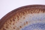1970s Concentric Circle Stoneware Charger in Blue and Brown - Image 8