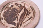 Pale Pink and Brown Stoneware Charger Signed Polk, 1972 - Image 9