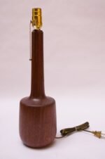 Danish Modern Sculptural Solid Teak Table Lamp - Image 3