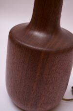 Danish Modern Sculptural Solid Teak Table Lamp - Image 11