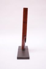 Mid-Century Abstract Rosewood Mounted Sculpture - Image 10