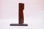 Mid-Century Abstract Rosewood Mounted Sculpture - Image 6