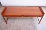 Danish Modern Dual-Drawer Teak Media Stand - Image 4
